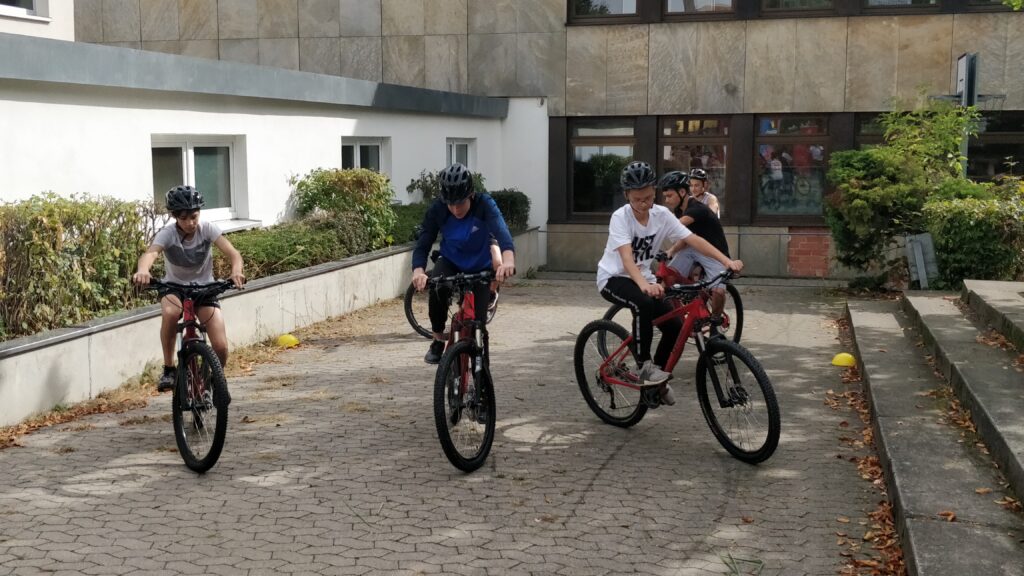 AG Mountainbike an der Luitpoldschule in Ansbach